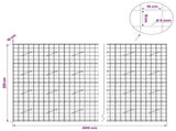 Gabion with 5 mm Wire and 10x10 cm Mesh 800x10x200 cm 3464986