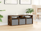 Lowboard with Drawer Smoked Oak 87 x 27.5 x 43 cm 8000584