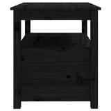 Coffee Table Black 71x49x55 cm Solid Wood Pine 820940