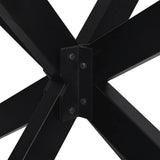 Dining Table Leg Spider Shape Black 120x68x cm Steel 4013112