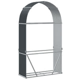 Log Holder Anthracite 120x45x210 cm Galvanised Steel 364562