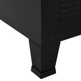Industrial Storage Chest Black 75x40x120 cm Steel 145359
