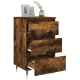 Bedside Cabinets 2 pcs Smoked Oak 40x35x69 cm Engineered Wood 826919