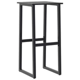 5 Piece Garden Bar Set Black Powder-coated Steel 3283751
