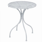 Garden Furniture Set Greyish white Powder-coated steel Medium 43150