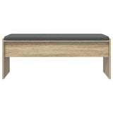 Hall Bench with Cushion Sonoma Oak 103 x 38 x 40 cm 891562