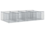 Gabion Raised Bed 2 pcs Silver 3422218