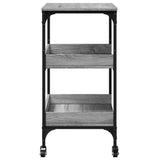 Kitchen Trolley Grey Sonoma 60x41x80.5 cm Engineered Wood 842404