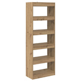 Book Cabinet Artisan oak 60 x 30 x 166 cm Engineered wood 880460