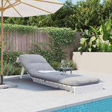 Futon Sofa Bed with Mattress White 60x206x11 cm Solid Wood Pine 846747