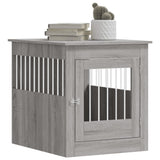 Dog Crate Furniture Grey Sonoma 64.5x80x71 cm Engineered Wood 838335