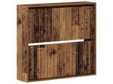 Wall-Mounted Shoe Cabinet ZWOLLE 71 x 17 x 86 cm Old Wood 896423