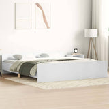 Bed Frame without Mattress White 160x200 cm 3203761