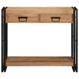 Console Table Brown 90 x 33 x 75 cm Solid Acacia Wood 4102737