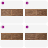 Bed Headboard Natural Solid Teak Wood 42024575
