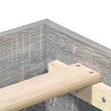 Bed Frame without Mattress Grey Sonoma 160x200cm Engineered Wood 3329035