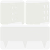 Lawn Edging 30 pcs 100 x 25 cm Steel White 8008607