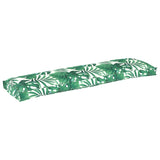 Pallet Cushion Set Floral 2 pcs Leaf Pattern 150 x 40 x 8 cm 42001716