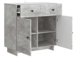 Sideboard Concrete Grey 66 x 34.5 x 90 cm Engineered Wood 893948