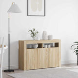 Sideboard Sonoma Oak 116 x 30 x 75 cm Engineered Wood 3333878