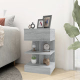 Bedside Cabinet Grey Sonoma 40x35x65 cm Engineered Wood 816043