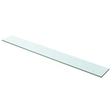 Shelves 2 pcs Panel Glass Clear 100x12 cm 3051582