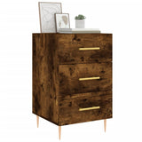Bedside Cabinet Smoked Oak 40x40x66 cm Engineered Wood 827649