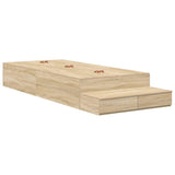 Storage Bed Frame with Drawer Sonoma Oak 90 cm Engineered Wood 3335671