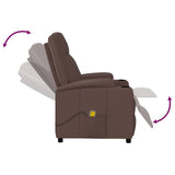 Massage Chair Brown Faux Leather 321313