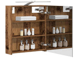 Bathroom Mirror Cabinet with Shelf Old Wood 40 x 10.5 x 60.5 cm 889037