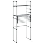 Washing Machine Shelf 77x52x192 cm Aluminium 154608