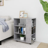 Storage Cabinet Concrete grey Engineered wood Rollable 808453