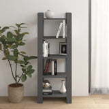 Book Cabinet/Room Divider Grey 60x35x160 cm Solid Wood 813891