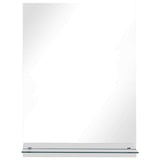 249440 Wall Mirror with Shelf 50x70 cm Tempered Glass