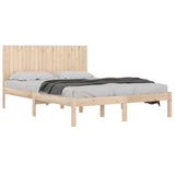 Bed Frame without Mattress 200x200 cm Solid Wood Pine 3104433
