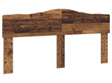 Bed Frame with Headboard Old Wood 140 x 190 cm Solid Pine Wood 3412905