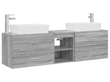Bathroom Cabinet Set 3 pcs Grey Sonoma 53 x 34.5 x 63 cm 3405856