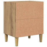 Bedside Cabinets 2 pcs Artisan Oak 40x30x50 cm Engineered Wood 856419