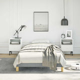 Bed Frame without Mattress Light Grey 100x203 cm Twin XL Fabric 346853