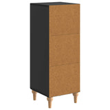 Sideboard Black 33 x 34.5 x 90 cm Engineered Wood 894136