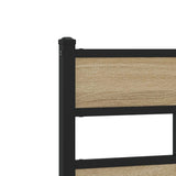 Metal Bed Frame without Mattress Sonoma Oak 160x200 cm 3308471