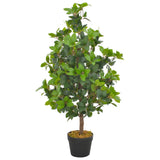 Artificial Plant Laurel Tree with Pot Green 90 cm 280178