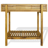 Raised Garden Raised Bed Solid Acacia Wood and Zinc 43793