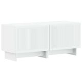 TV Cabinet White Engineered Wood 896015
