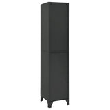 Locker Cabinet Anthracite 38x40x180 cm Steel 339795
