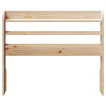 ZNTS Headboard with Shelves 75 cm Solid Wood Pine 850965