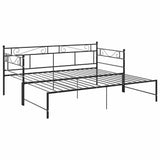 Sofa Bed Frame Black Powder-Coated Metal Pull-Out Sofa Bed Frame 324770