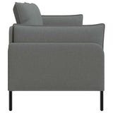 3-Seater Sofa Dark Grey 222 x 81 x 89 cm Fabric 42048630