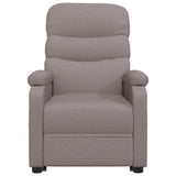 Recliner Chair Taupe Fabric 342708