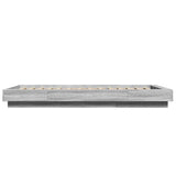 Bed Frame with LED Lights without Mattress Grey Sonoma 100x200cm 3281117